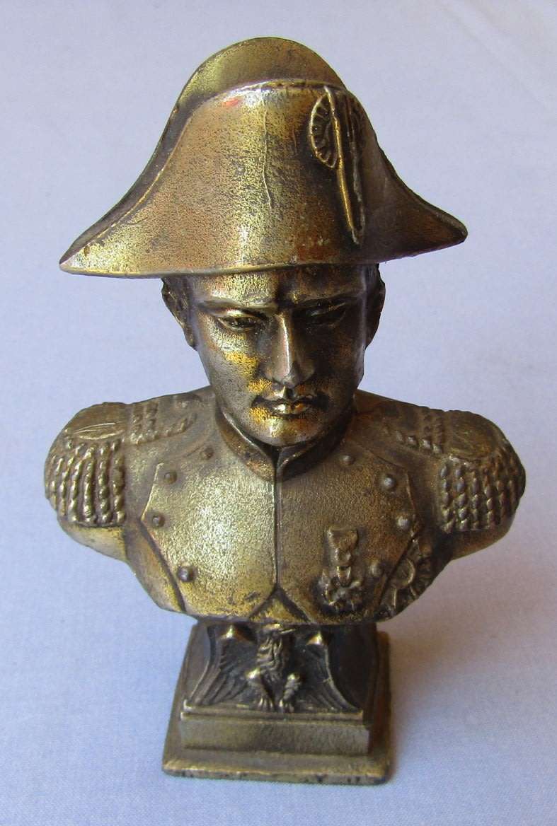 Vintage Napoleon Heavy Metal Bust Figure