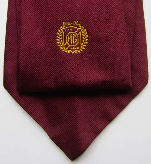 1930 - 1980 MG Car Club 50th Anniversary Neck Tie
