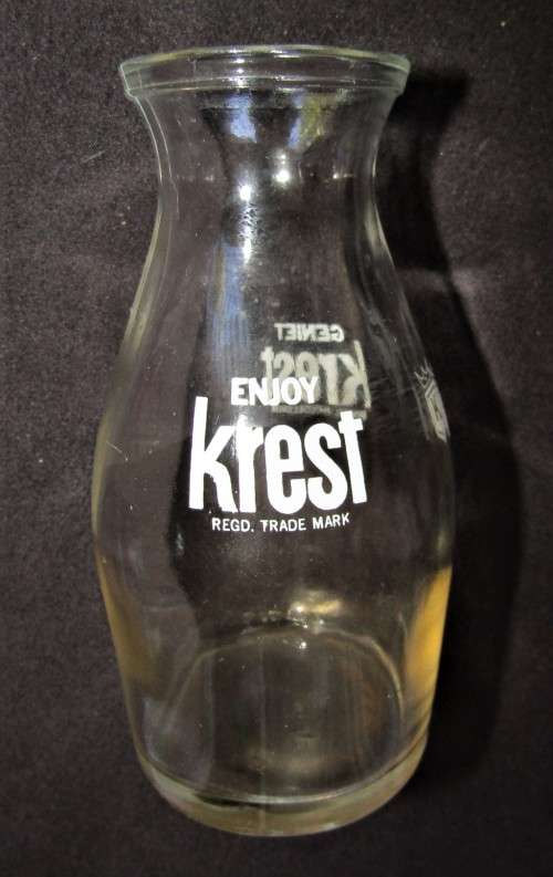 Old Enjoy Krest Geniet Krest Glass Decanter