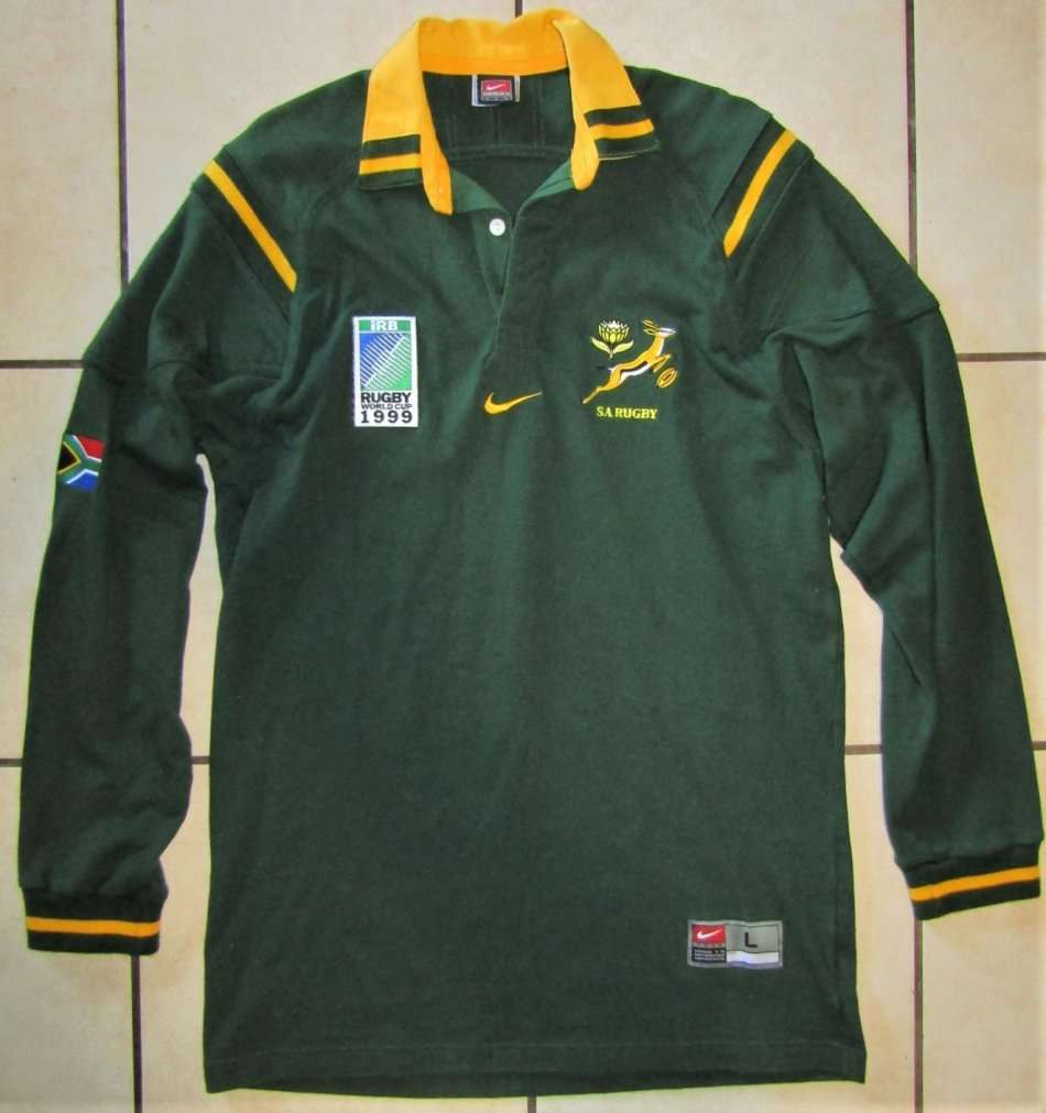 1999 World Cup Nike Springbok Rugby Jersey