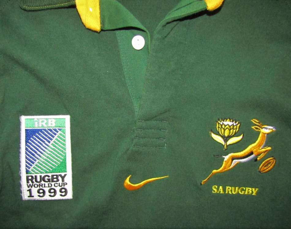 1999 World Cup Nike Springbok Rugby Jersey