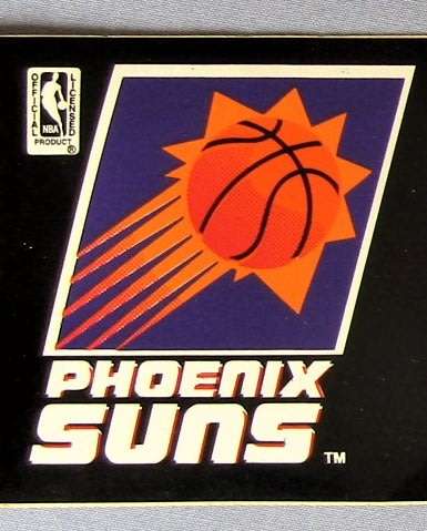 Large Unused Phoenix Suns NBA Basketball Sticker From the 90`s