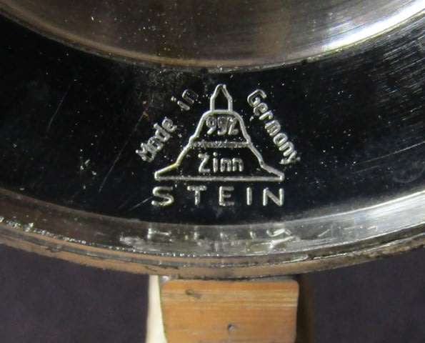 Old Made in Germany Zinn Beer Stein