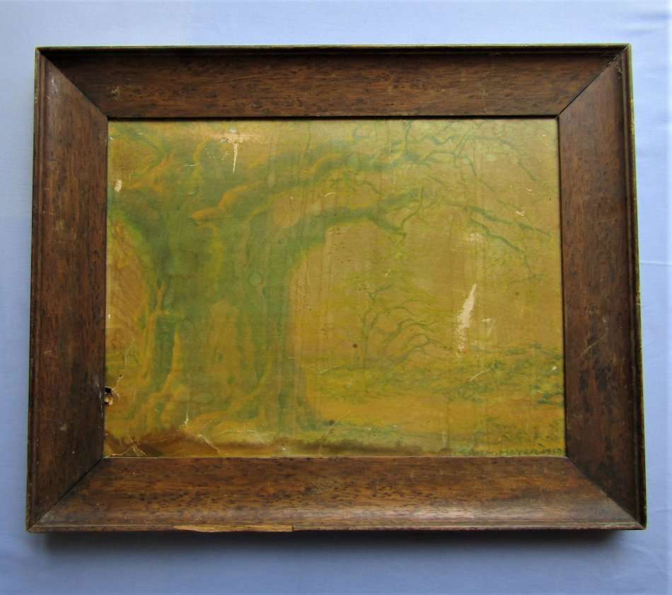 Old Framed Painting by Erich Mayer 1939