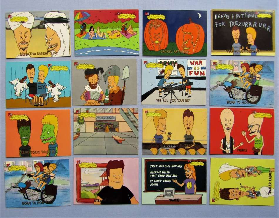 16 Trading Cards - Beavis and Butt-Head (1994)
