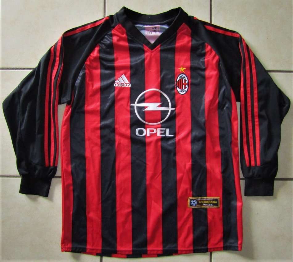 Old Adidas AC Milan International Soccer Football Jersey