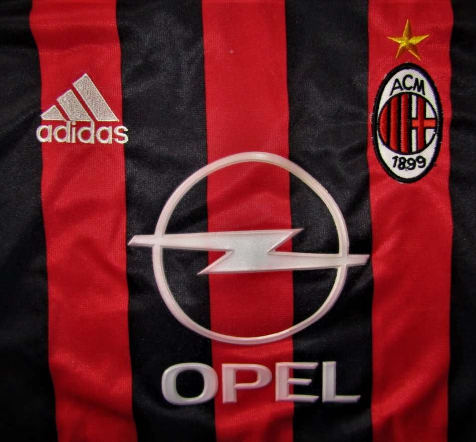 Old Adidas AC Milan International Soccer Football Jersey