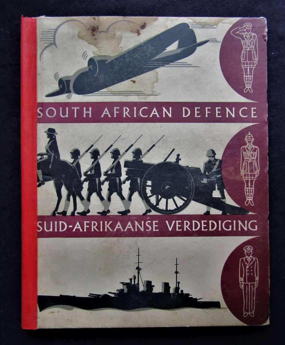 Old South African Defence Tobacco Card Album - Complete With All 100 Cards