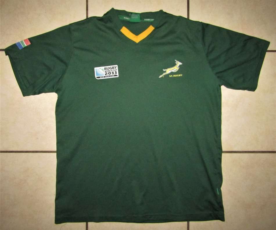 2011 World Cup Springbok Rugby Shirt - Large Size