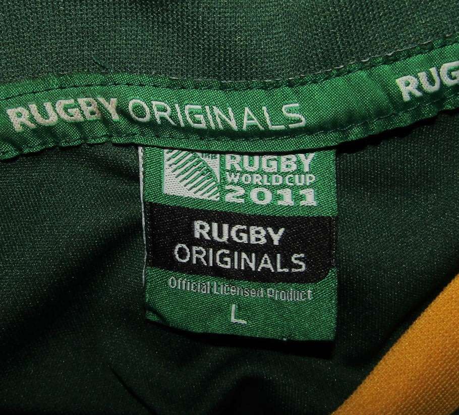 2011 World Cup Springbok Rugby Shirt - Large Size