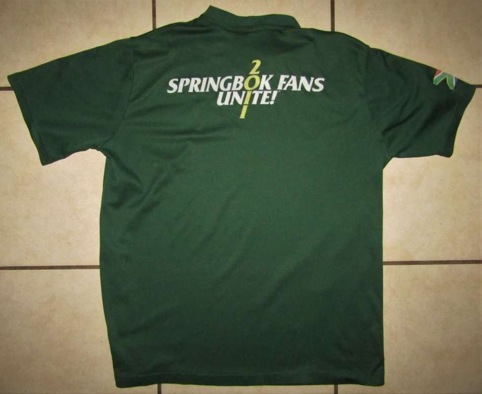 2011 World Cup Springbok Rugby Shirt - Large Size