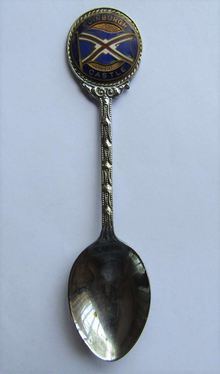 Old Union Castle Shipping Line Edinburgh Castle Crested Spoon