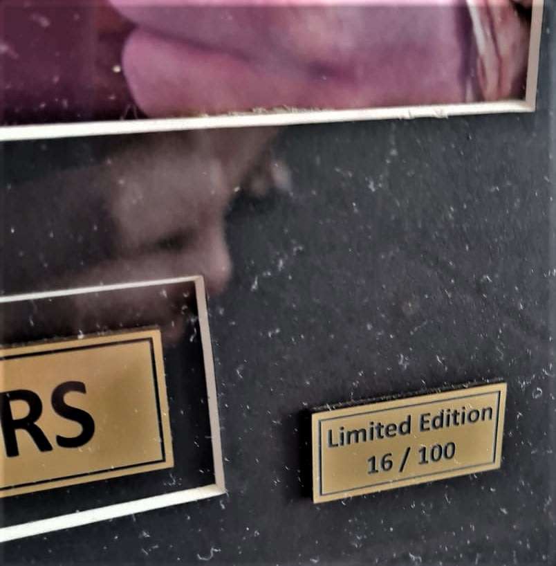 Springbok Players With 100 Tests Limited Edition Framed Rugby Display