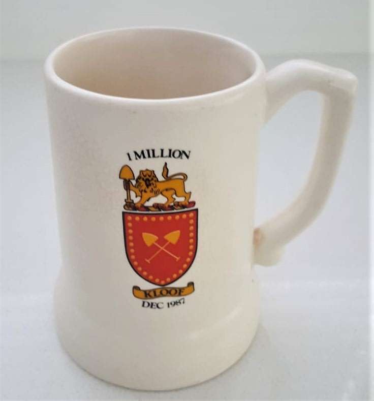 1987 Kloof Gold Mine 1 Million Hours Accident Free Mug