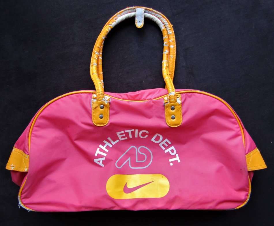 Vintage Nike Athletic Department Pink Sports Bag
