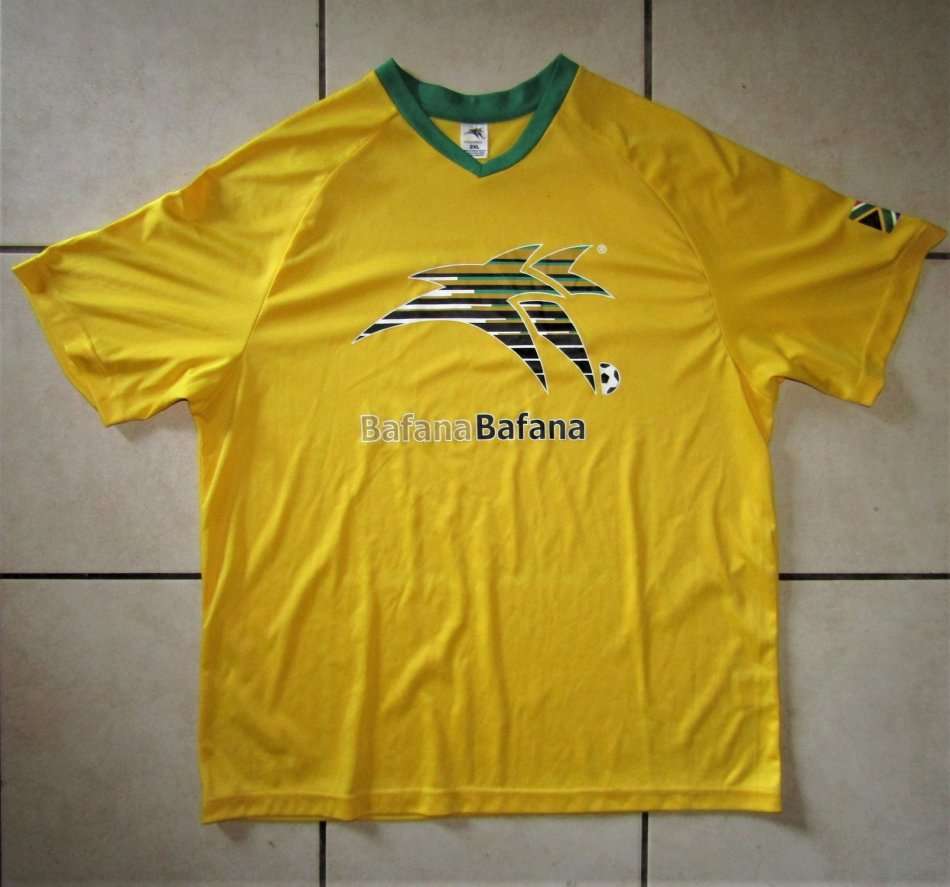 SA Bafana Bafana Yellow Football Shirt - Size 2XL