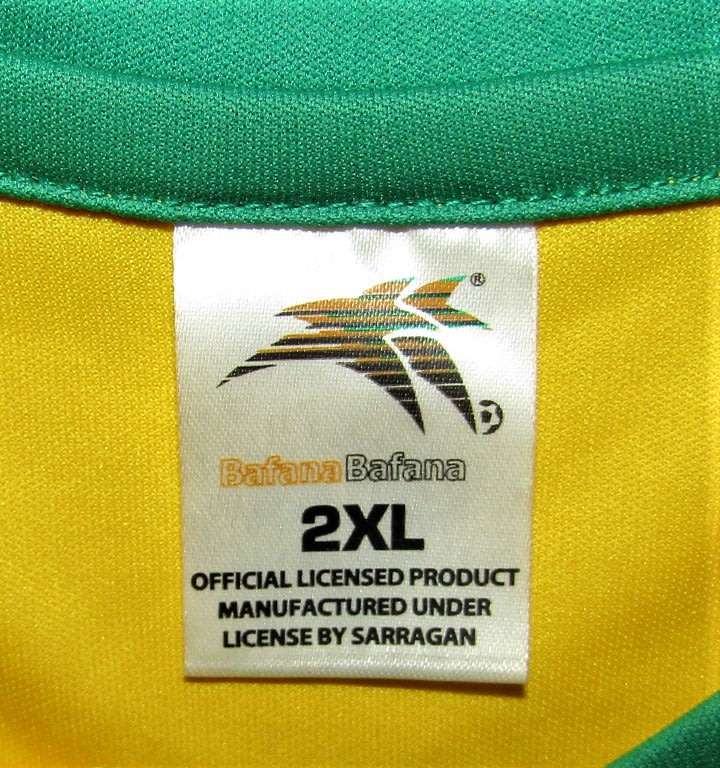 SA Bafana Bafana Yellow Football Shirt - Size 2XL