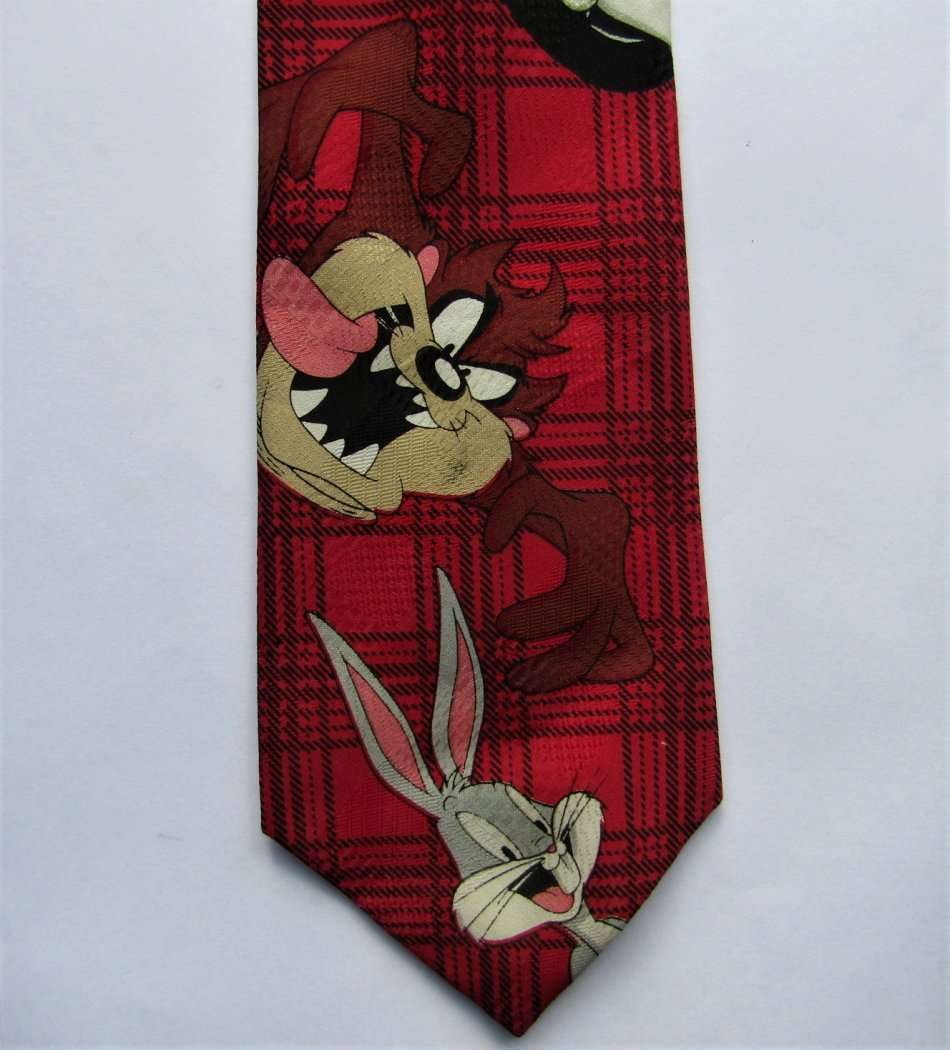 1995 Looney Tunes Characters Neck Tie