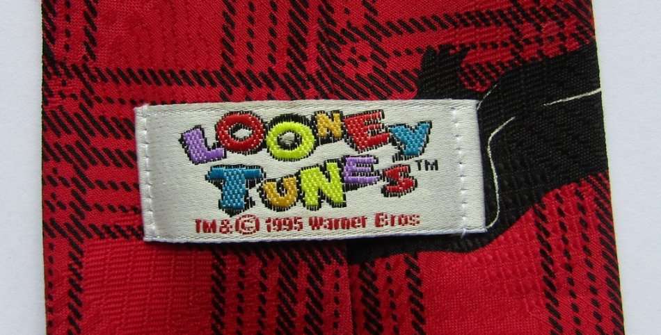 1995 Looney Tunes Characters Neck Tie