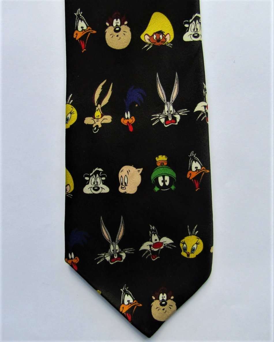 1995 Looney Tunes Characters Neck Tie