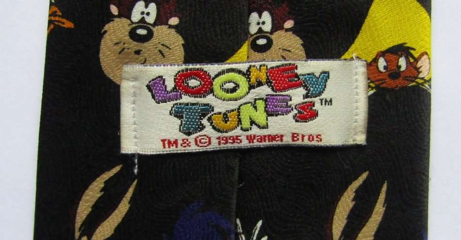1995 Looney Tunes Characters Neck Tie