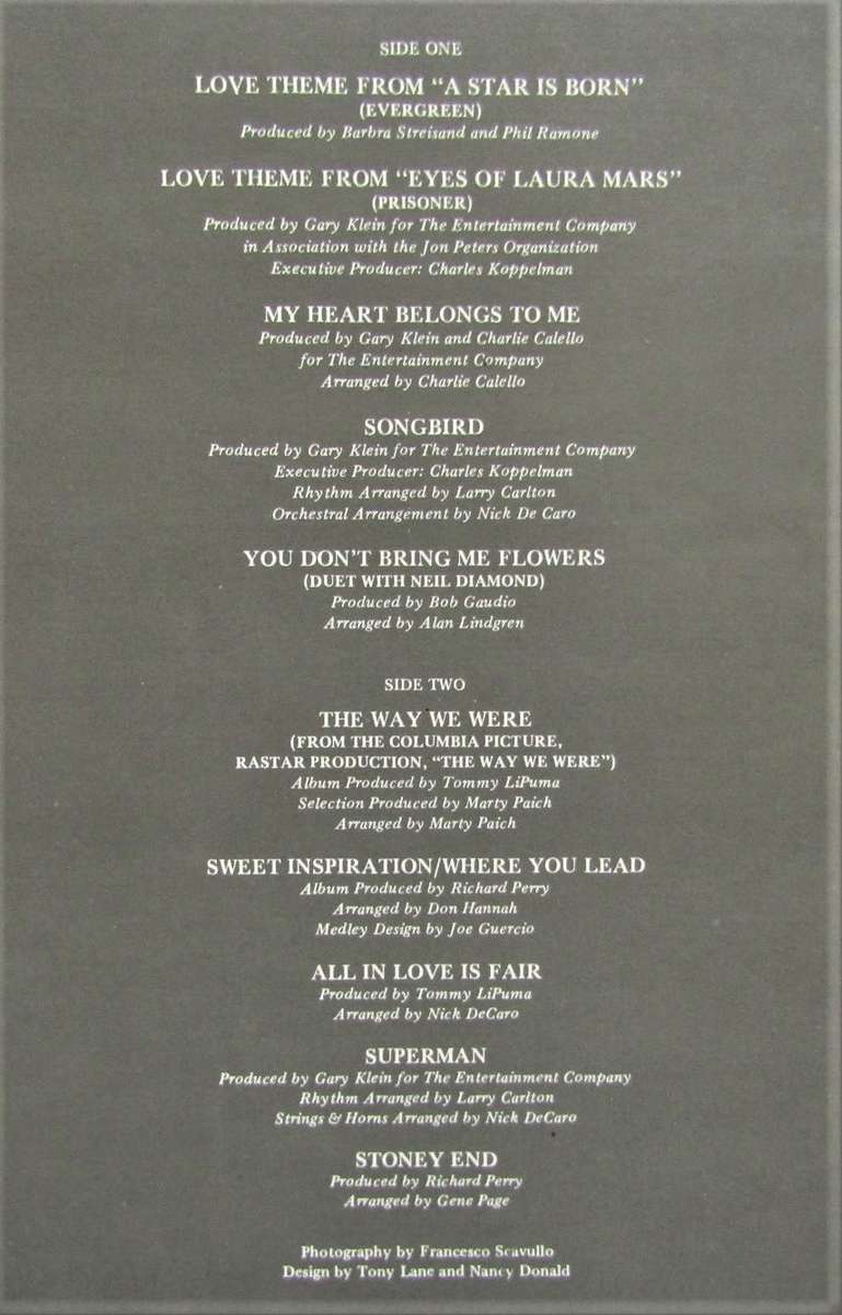 Barbra Streisand - Greatest Hits Volume 2 - Vinyl LP Record (1978)