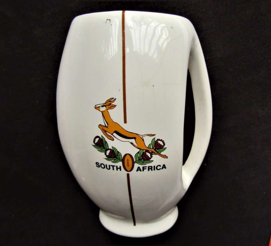 Old SA Springbok Rugby Ceramic Beer Mug