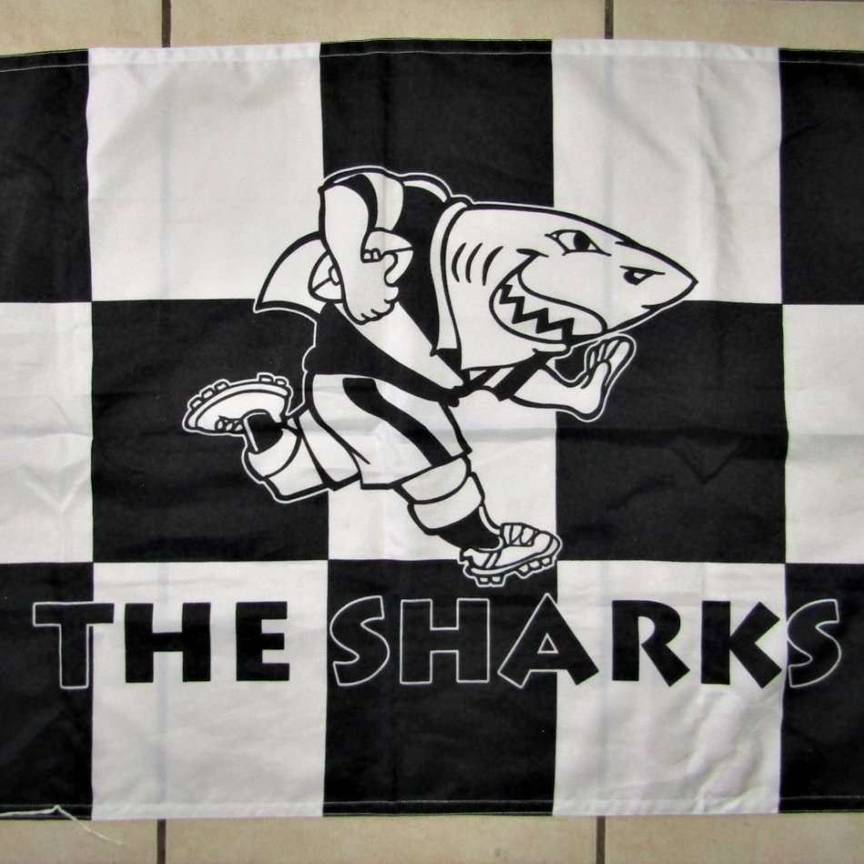 Old Sharks Rugby Flag