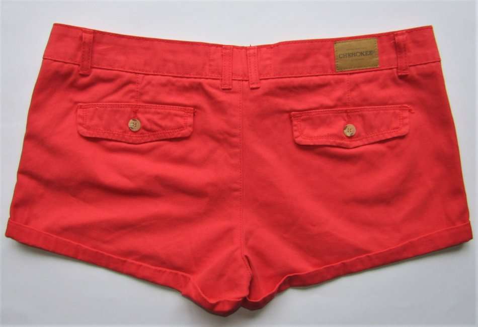 Cherokee Faded Red Denim Shorts - Size 14