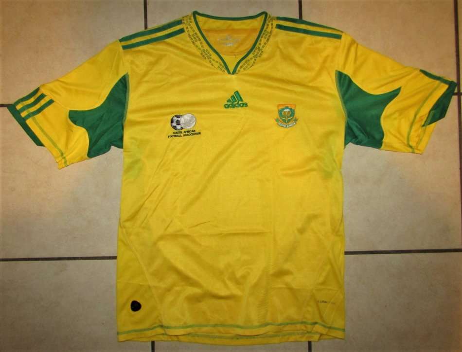 SA Football Association Yellow Adidas Soccer Jersey