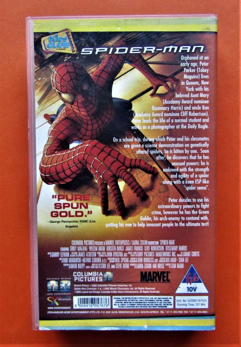 Marvel - Spider Man - VHS Video Tape (2002)
