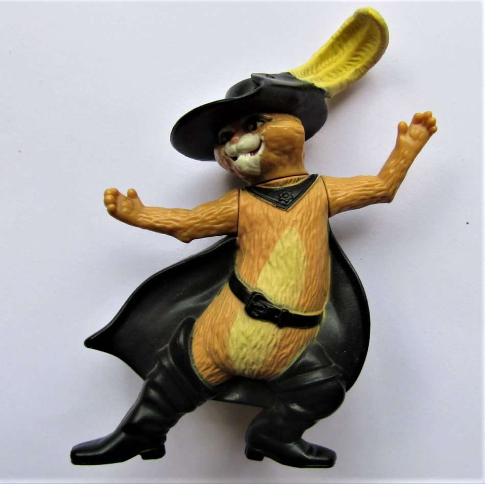 2007 Puss in Boots From Shrek McDonalds Action Figure