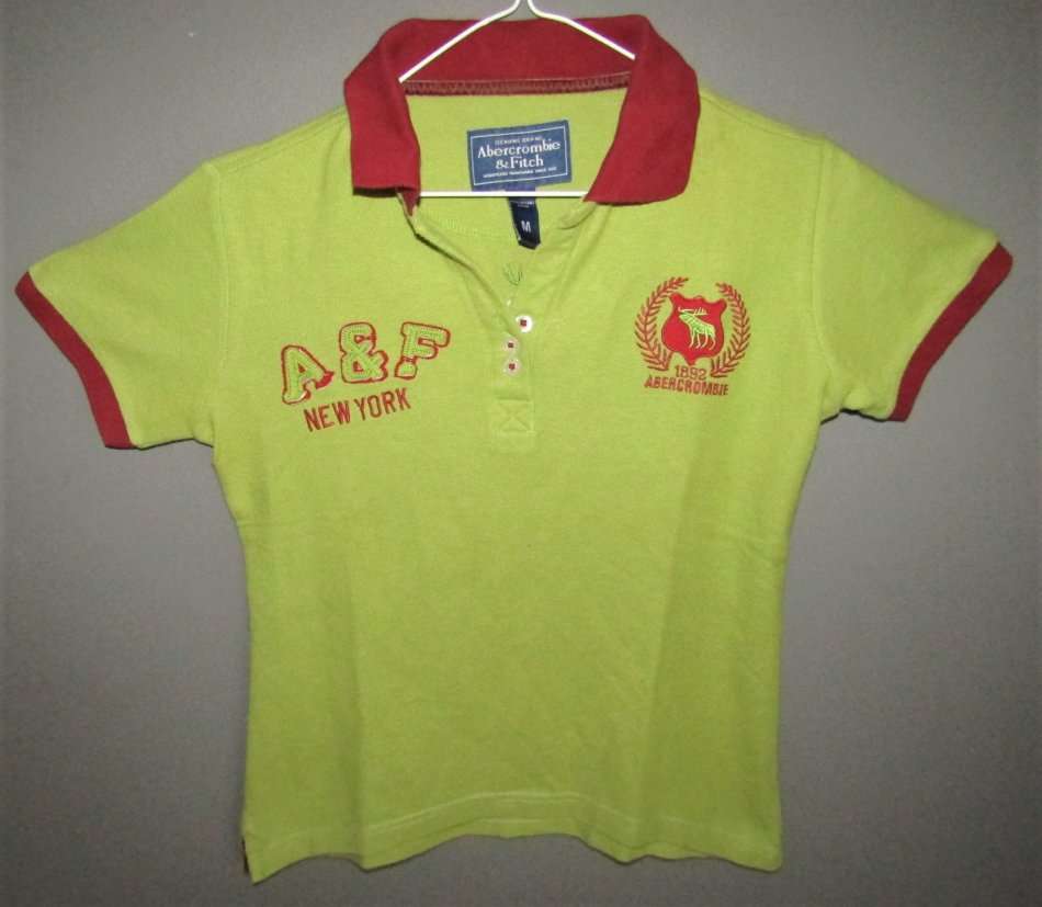 Abercrombie & Fitch Green Polo Shirt