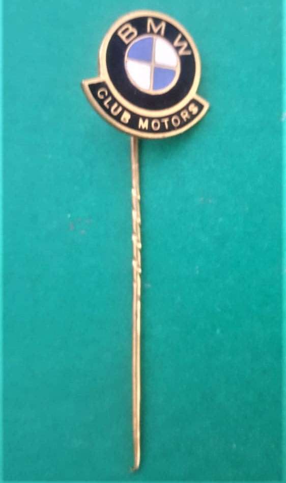 Vintage BMW Club Motors Stick Pin Badge