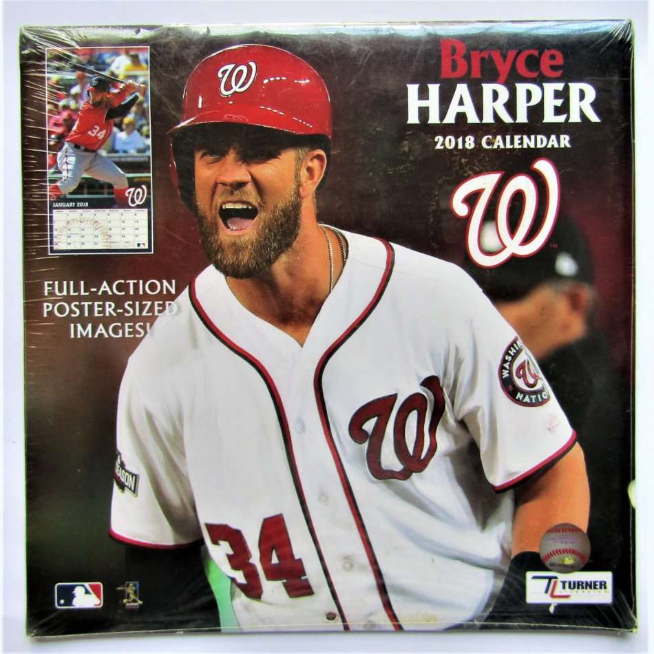 2018 Bryce Harper Major League Baseball Calendar - New