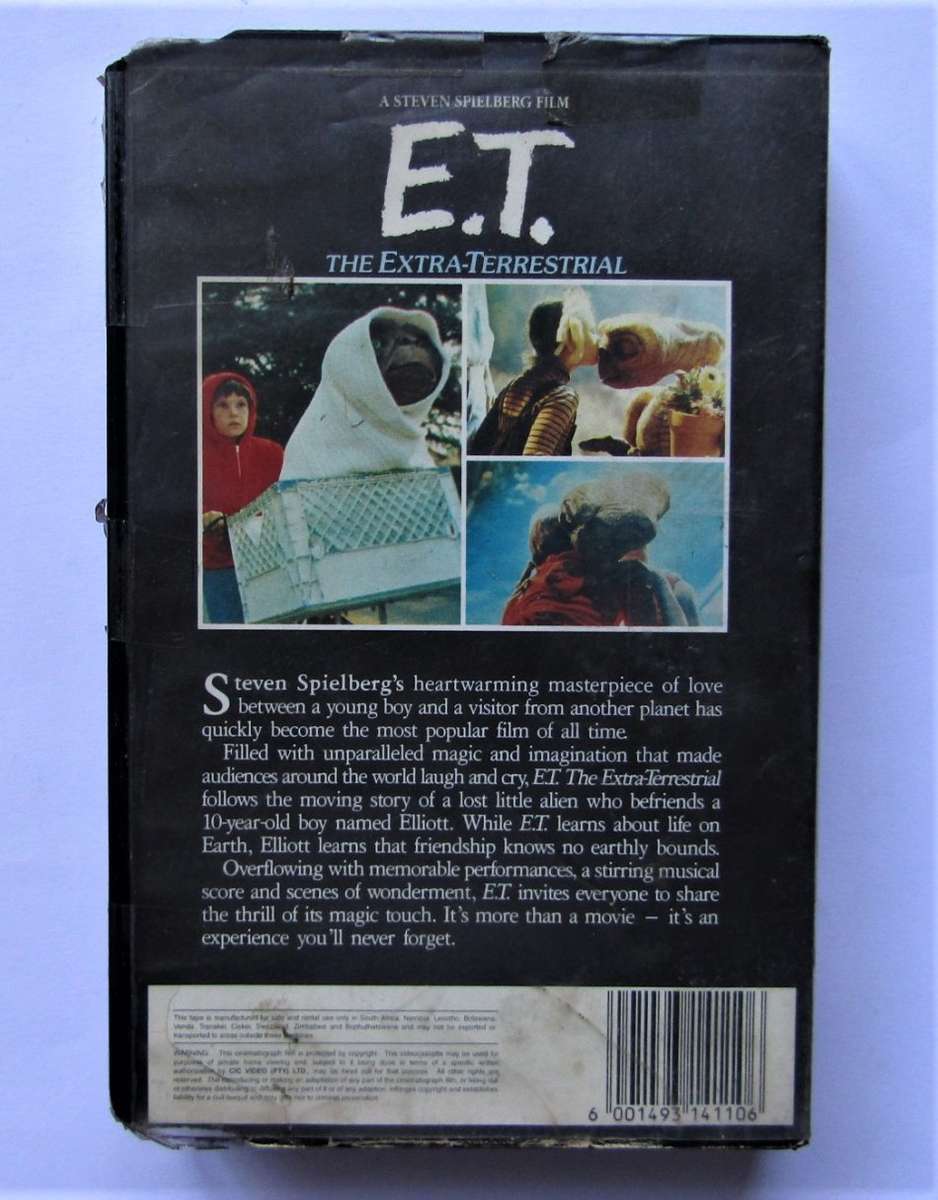 E.T. - Steven Spielberg - VHS Video Tape (1982)