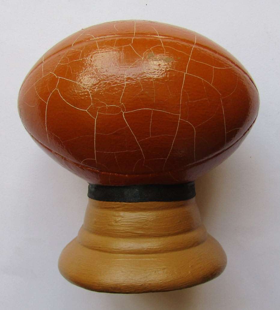 Old Rugby Ball Shaped Ceramic Money Collection Box