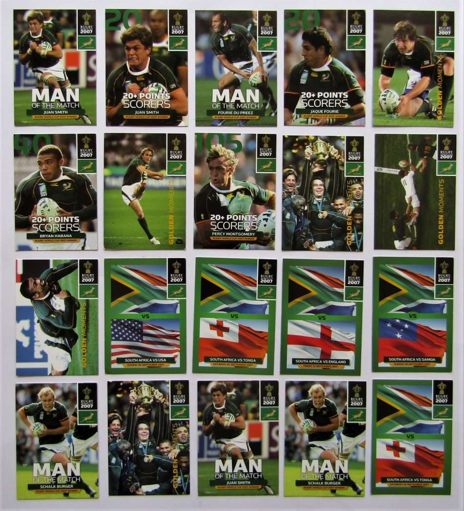 2007 Rugby World Cup Trading Cards