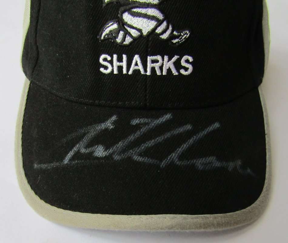 Old Sharks Super 12 Rugby Cap - Signed