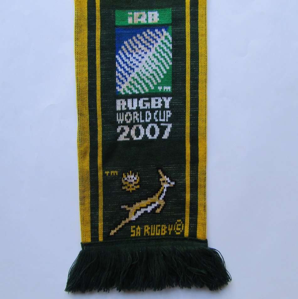 2007 World Cup Springbok Rugby Neck Scarf