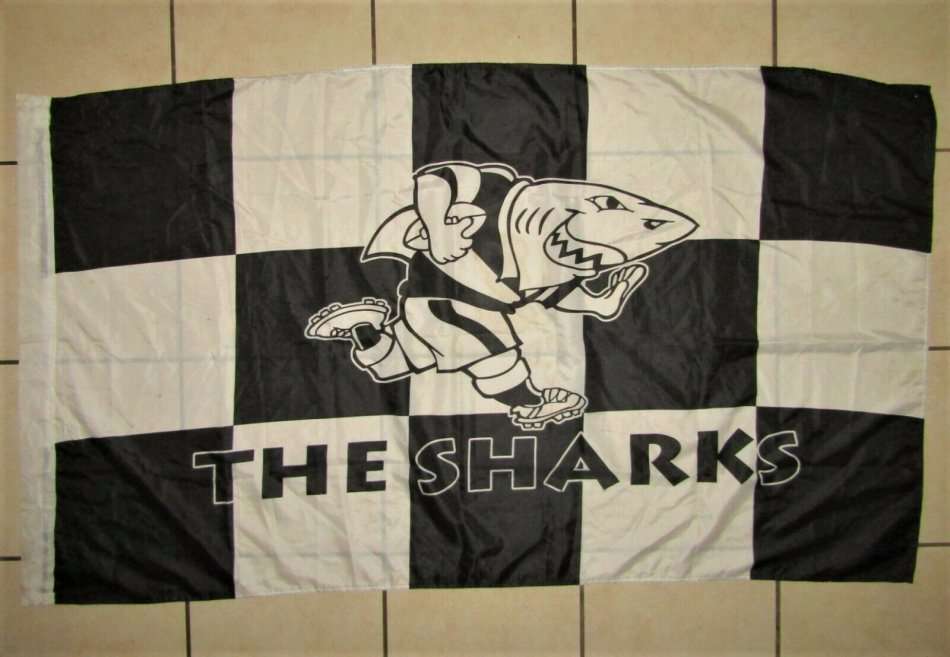 Old Sharks Rugby Flag