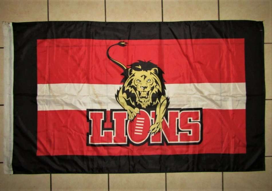 Old Lions Rugby Flag