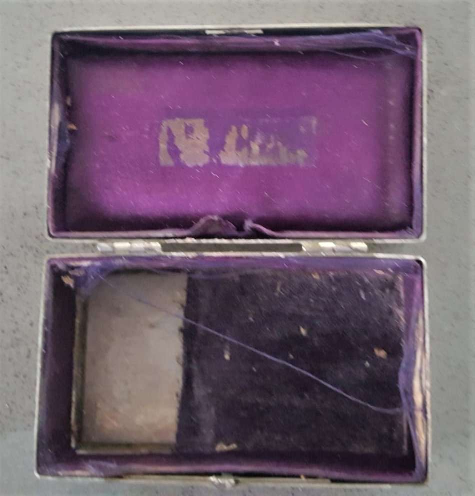 Vintage King Gillette Razor Metal Case