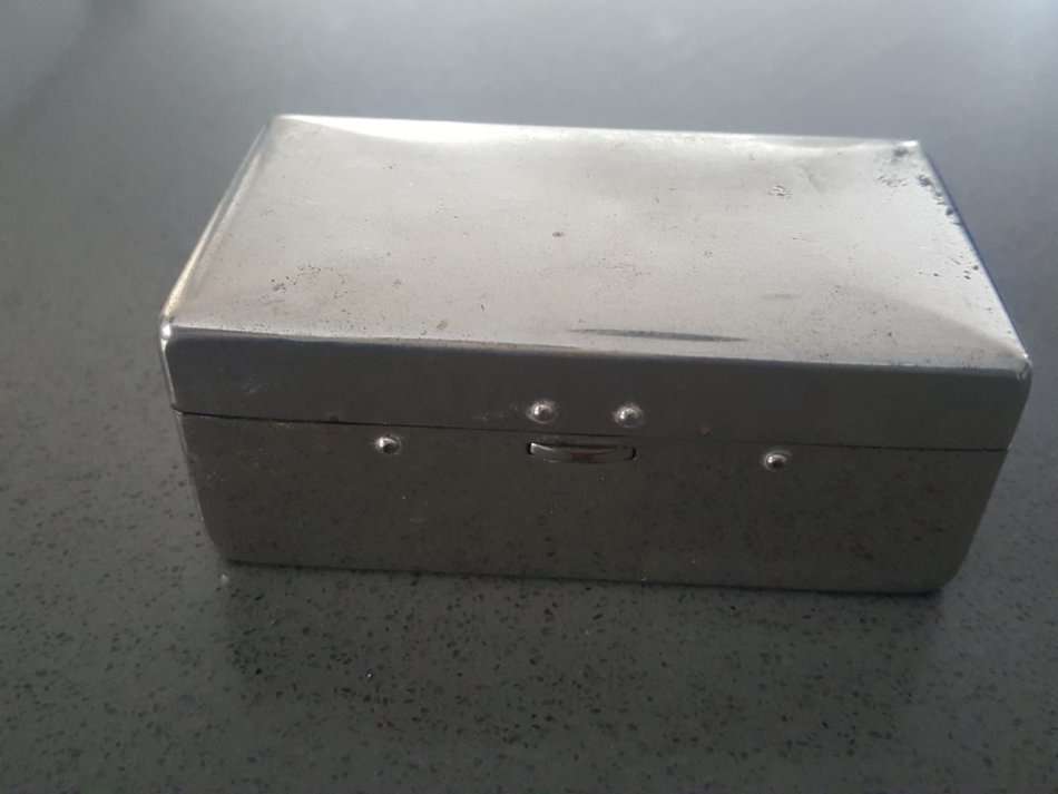 Vintage King Gillette Razor Metal Case