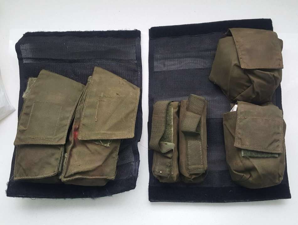 SADF Special Forces Niemoller Style Webbing Removable Ammo Pouches with Velcro Backing