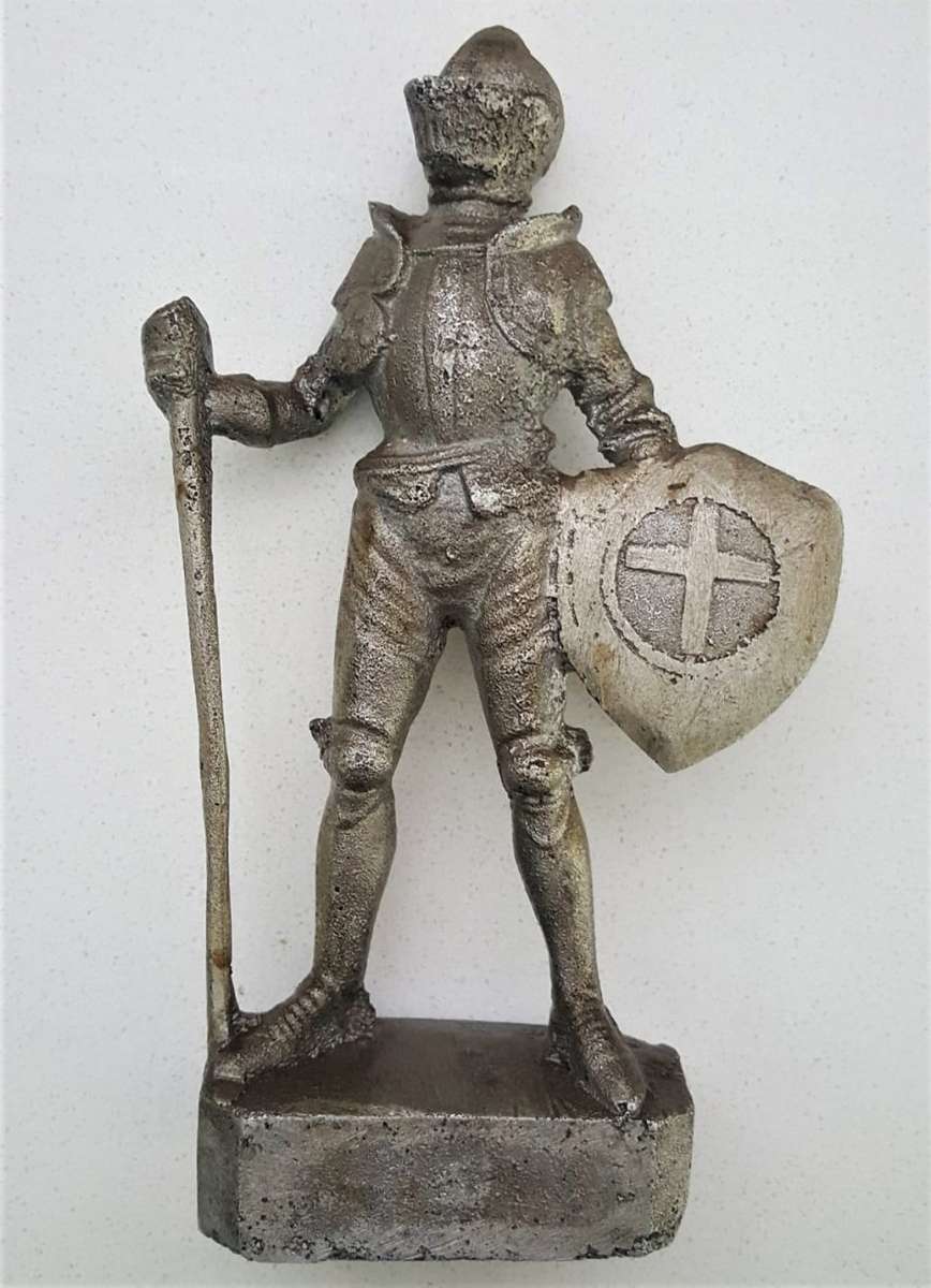 Vintage Heavy Metal Knight in Armour Figure