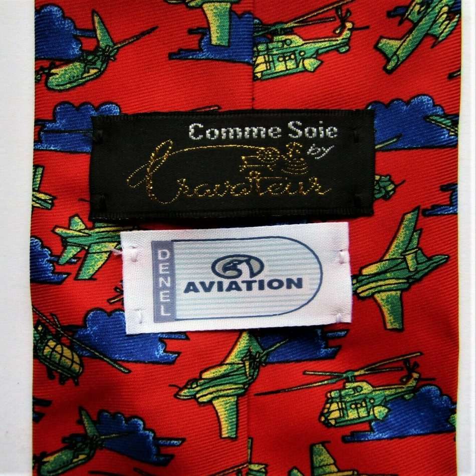 Old Denel Aviation Military Aircraft Neck Tie
