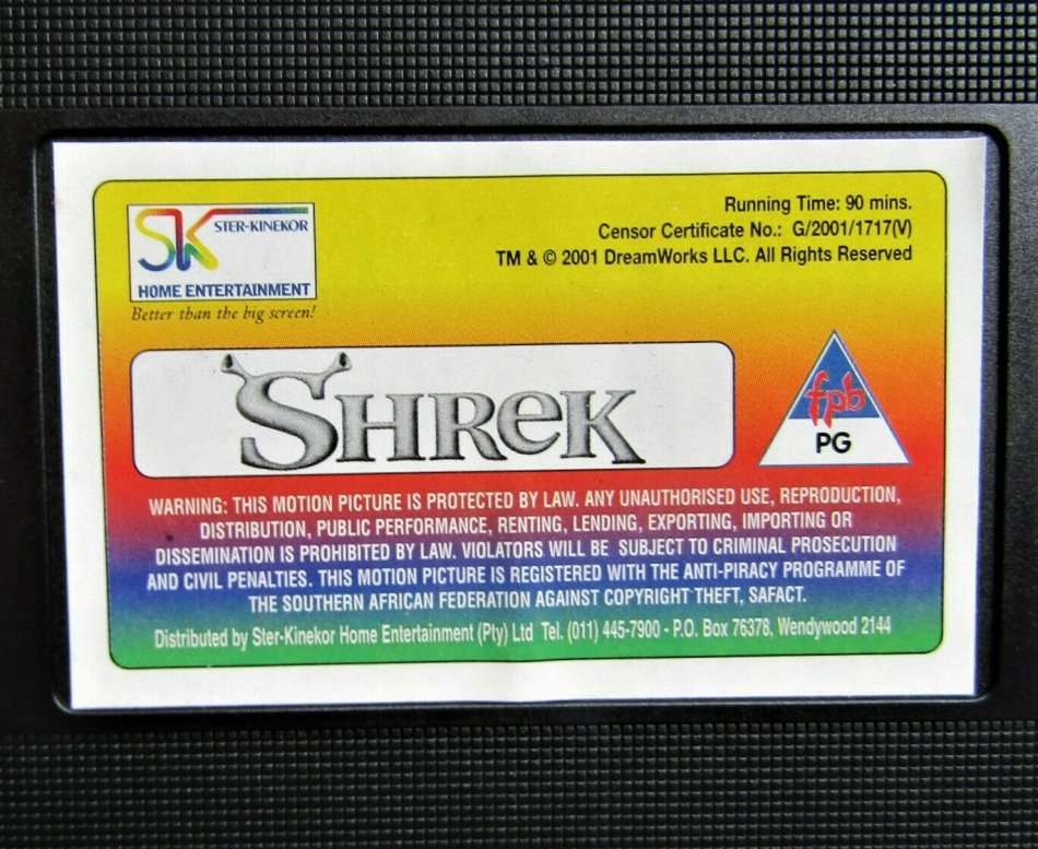 Shrek 1 and 2 - VHS Tapes