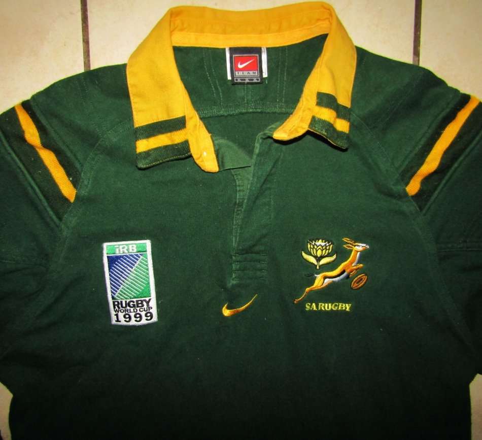 1999 World Cup Nike Springbok Rugby Jersey