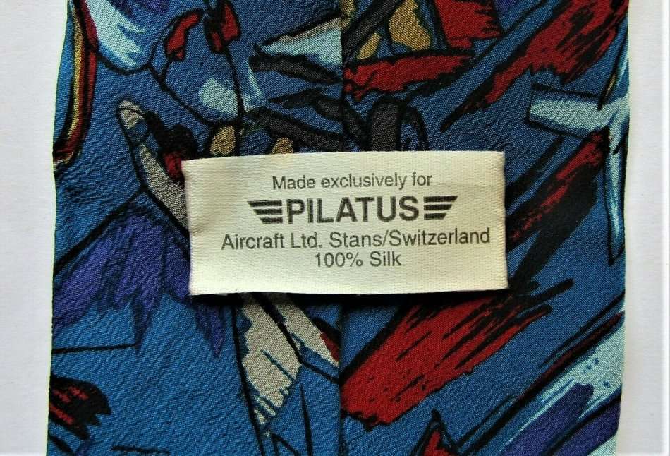 Switzerland Pilatus Aircraft Neck Tie